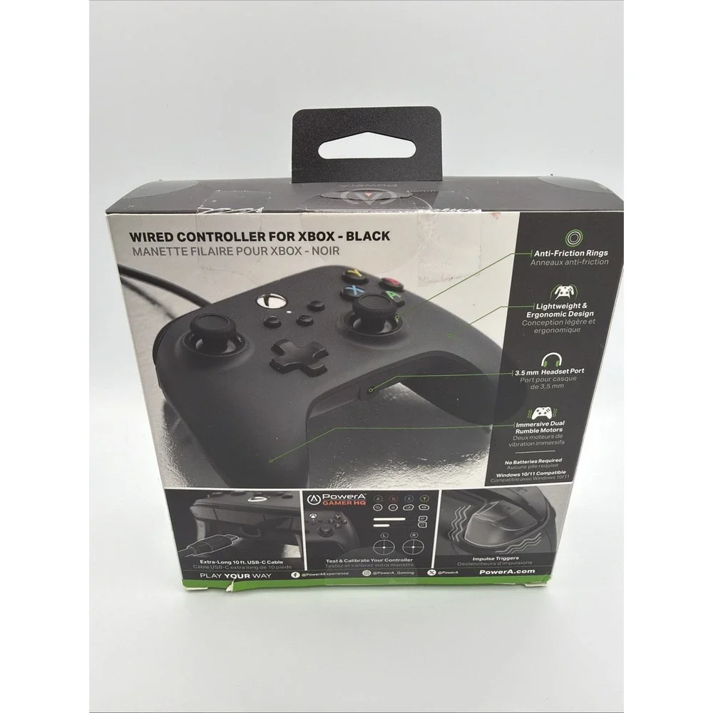 PowerA Enhanced Wired Controller for Xbox One Series X/S - Black Box Damage